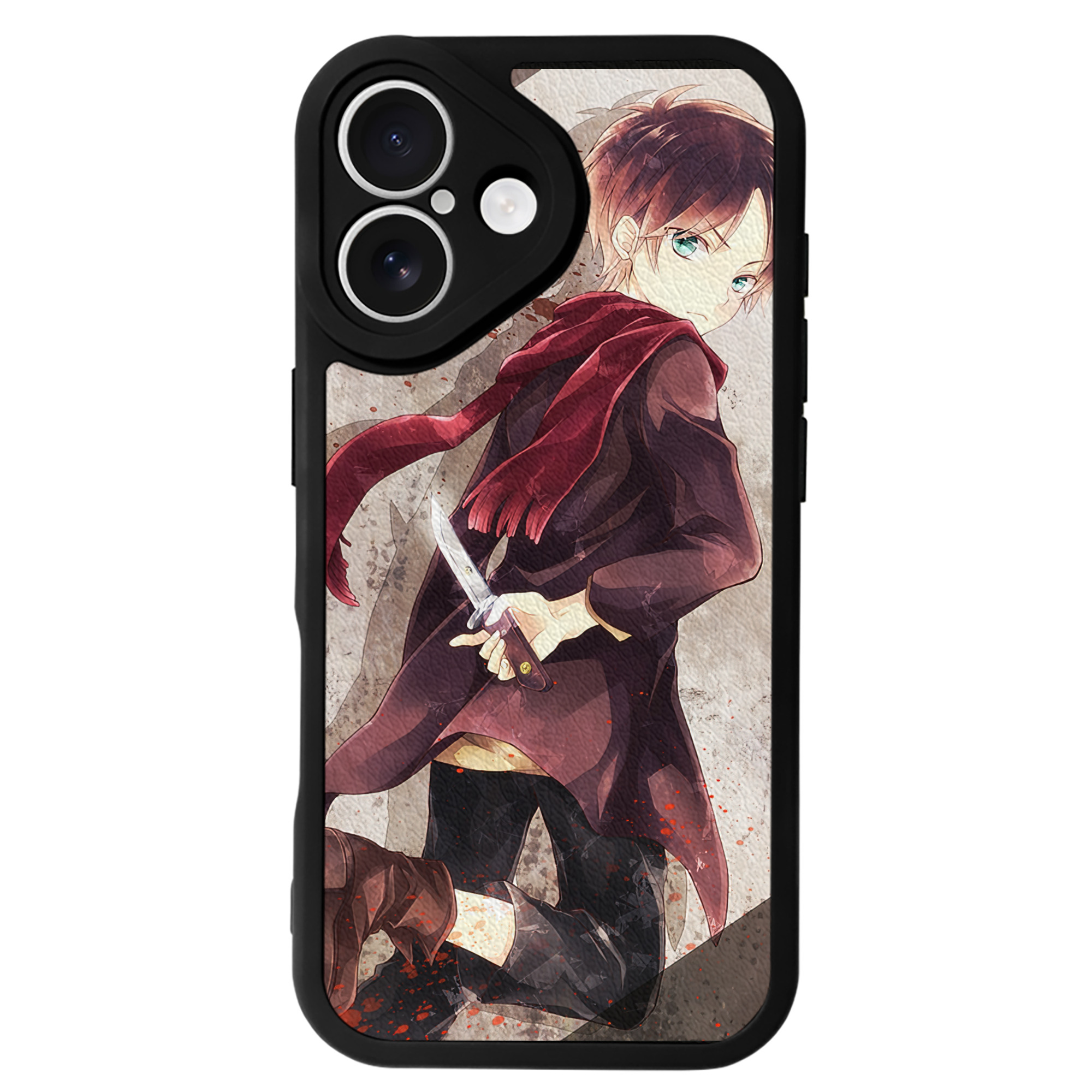 （画像用） 進撃の巨人 Attack on Titan 【iPhone 16シリーズ対応】シリコンスマホケース（レザー調） 材質：シリコン